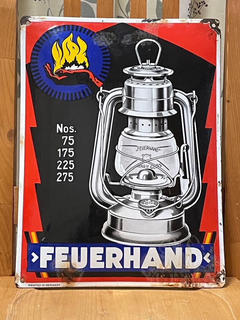 ライト・ランタン FEUERHAND Enamel Sign Board