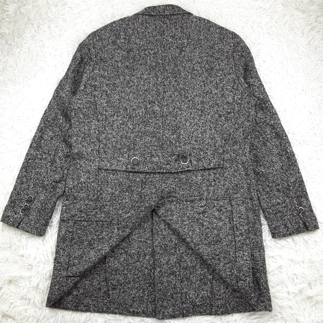 美品◎ANGELO NARDELLI チェスターコート ウールモヘア混 伊製