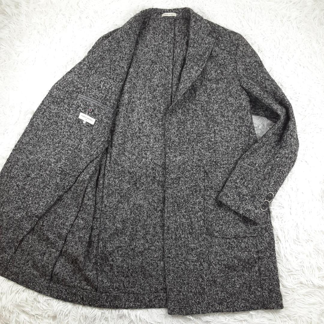 美品◎ANGELO NARDELLI チェスターコート ウールモヘア混 伊製