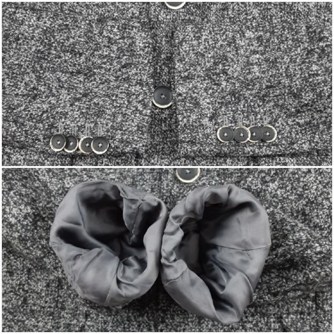 美品◎ANGELO NARDELLI チェスターコート ウールモヘア混 伊製