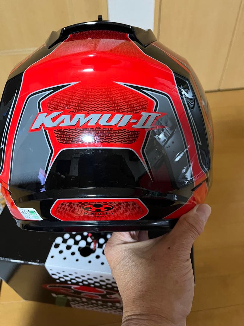 青木‼️KABUTO フルフェイスヘルメット レッド/ブラック