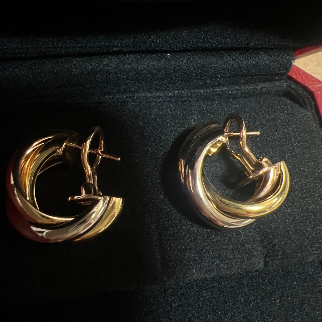 Cartierカルティエ★トリニティピアスクラシックモデル正規品