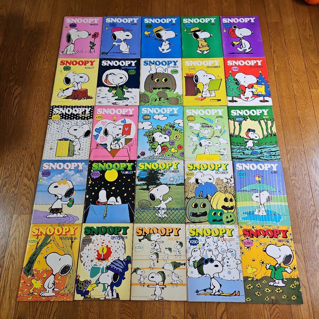 雑誌　月刊　SNOOPY　72年03月号~74年03月号　別冊含む26冊