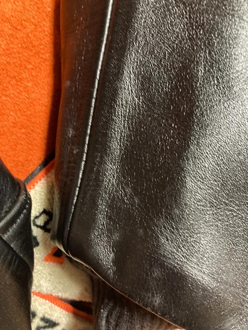 m*o様 スタイルアイズ フルデコ レザースタジャン 黒オレンジ サイズ40