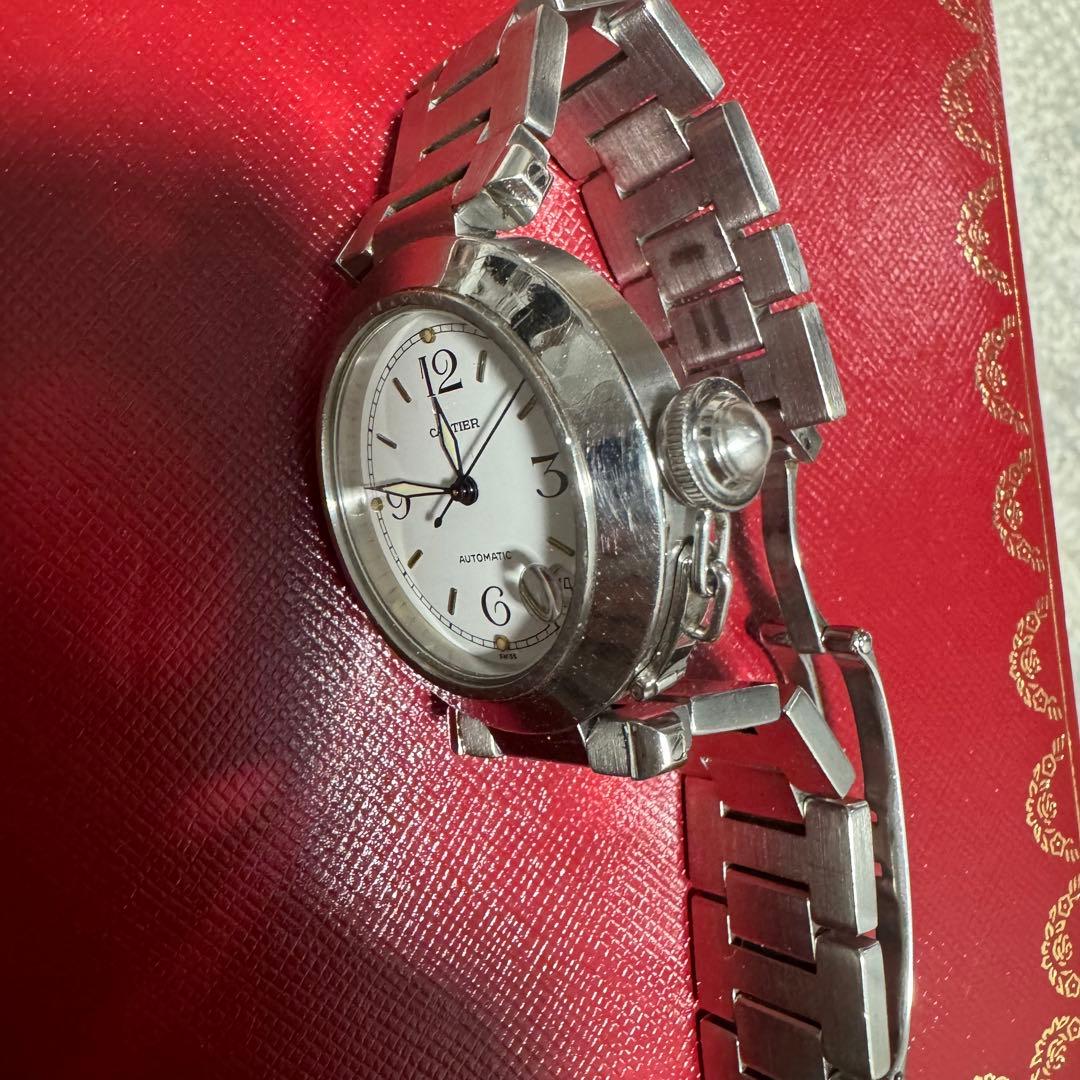 Cartier カルティエ　パシャC W31015M7自動巻　白文字盤　腕時計