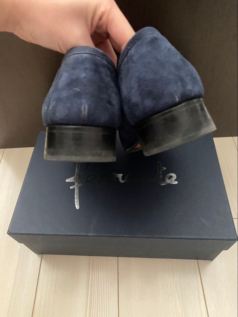 N*b様 Ferrante ネイビー スエード ローファーサイズ6