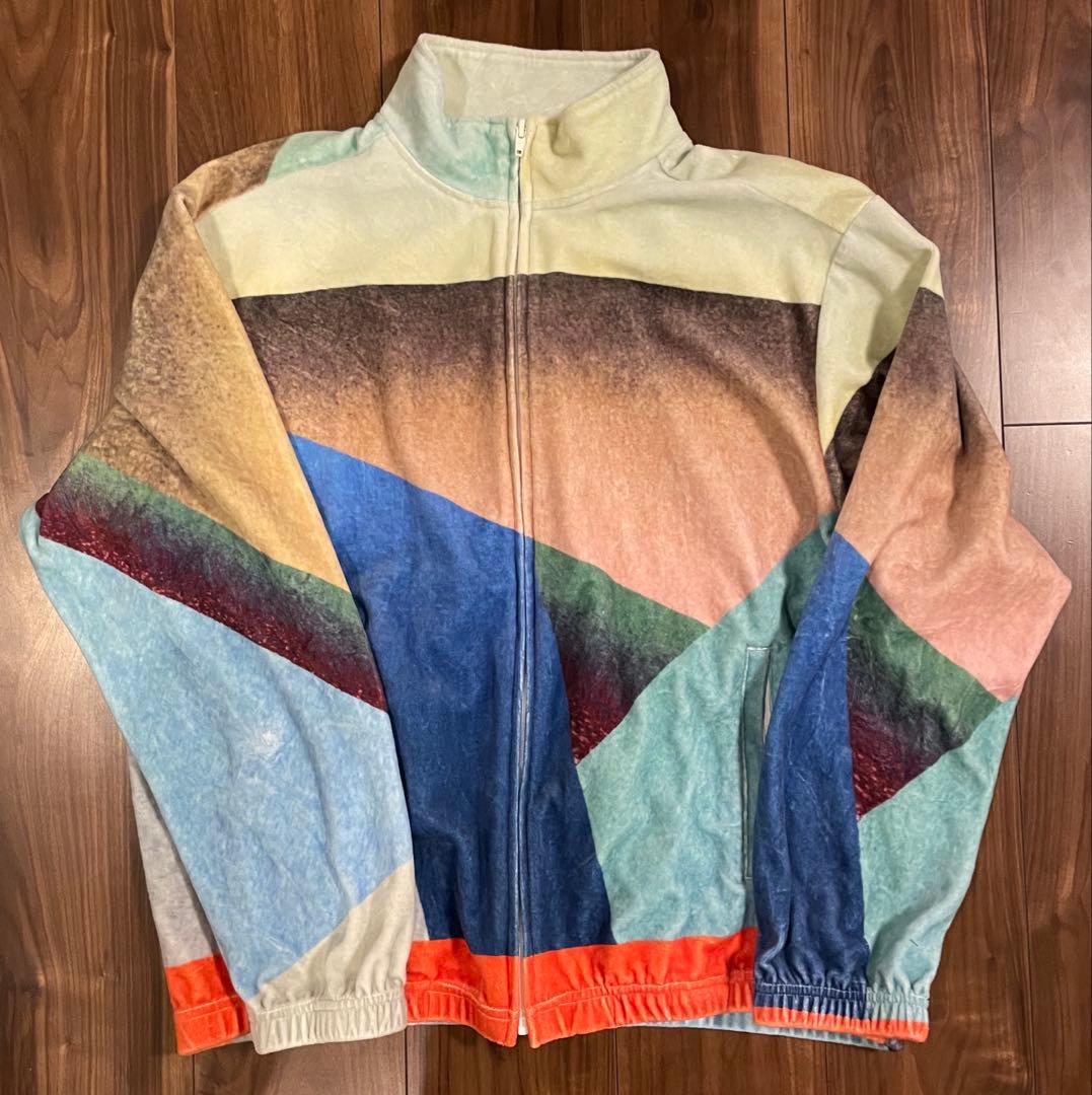 Supreme Geo Velour Track Jacket Ｌ