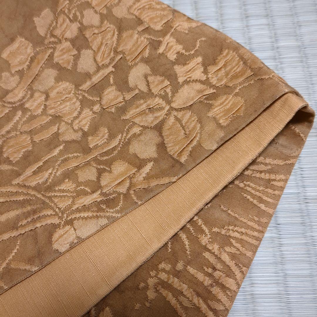 西陣織　渡文謹製　全通柄袋帯 手織纐纈 風景文　着物a