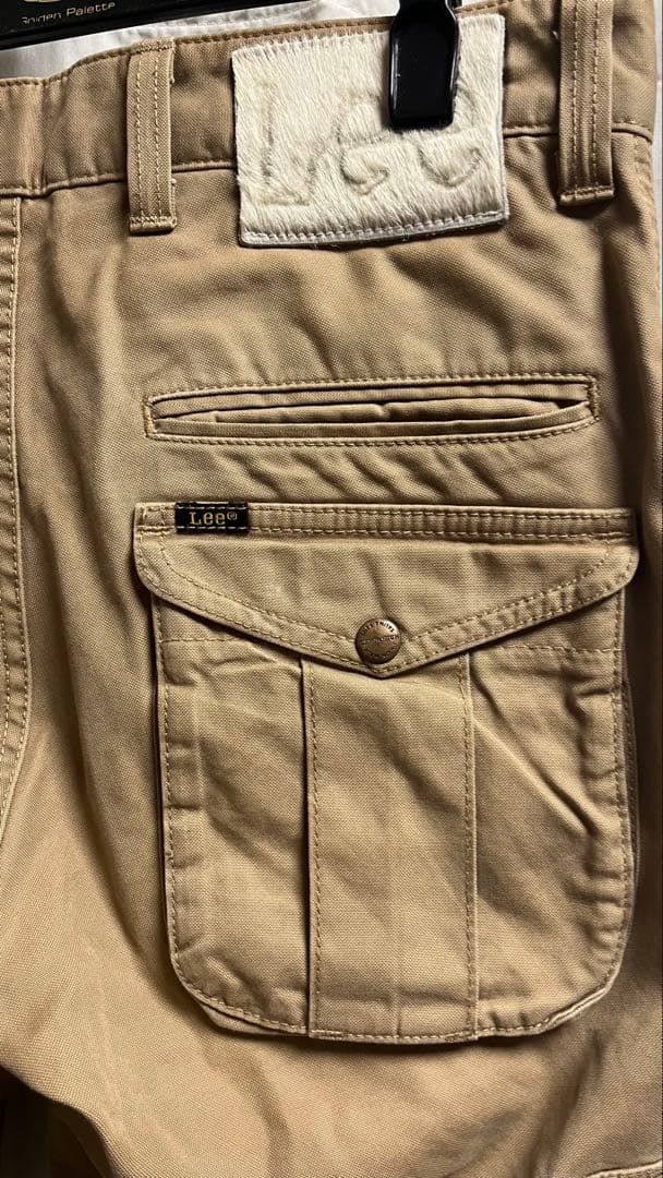 (希少品)Lee ベージュ カーゴパンツ　大量ポケット
