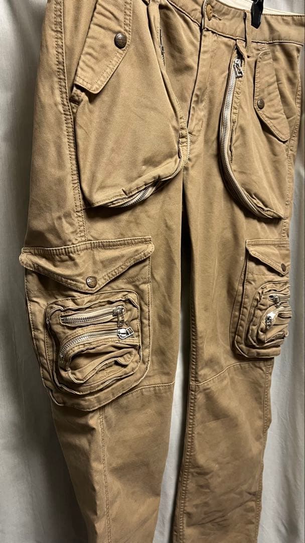 (希少品)Lee ベージュ カーゴパンツ　大量ポケット