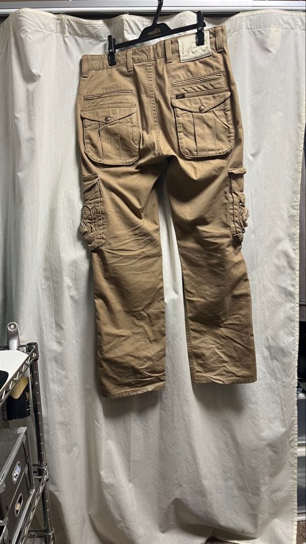 (希少品)Lee ベージュ カーゴパンツ　大量ポケット