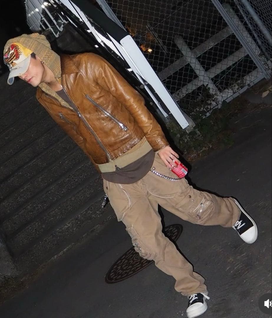 (希少品)Lee ベージュ カーゴパンツ　大量ポケット