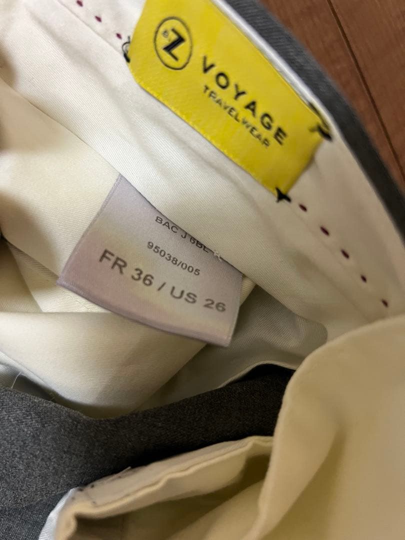 BERNARD ZINS / フレスコ 2プリーツ ワイドスラックス