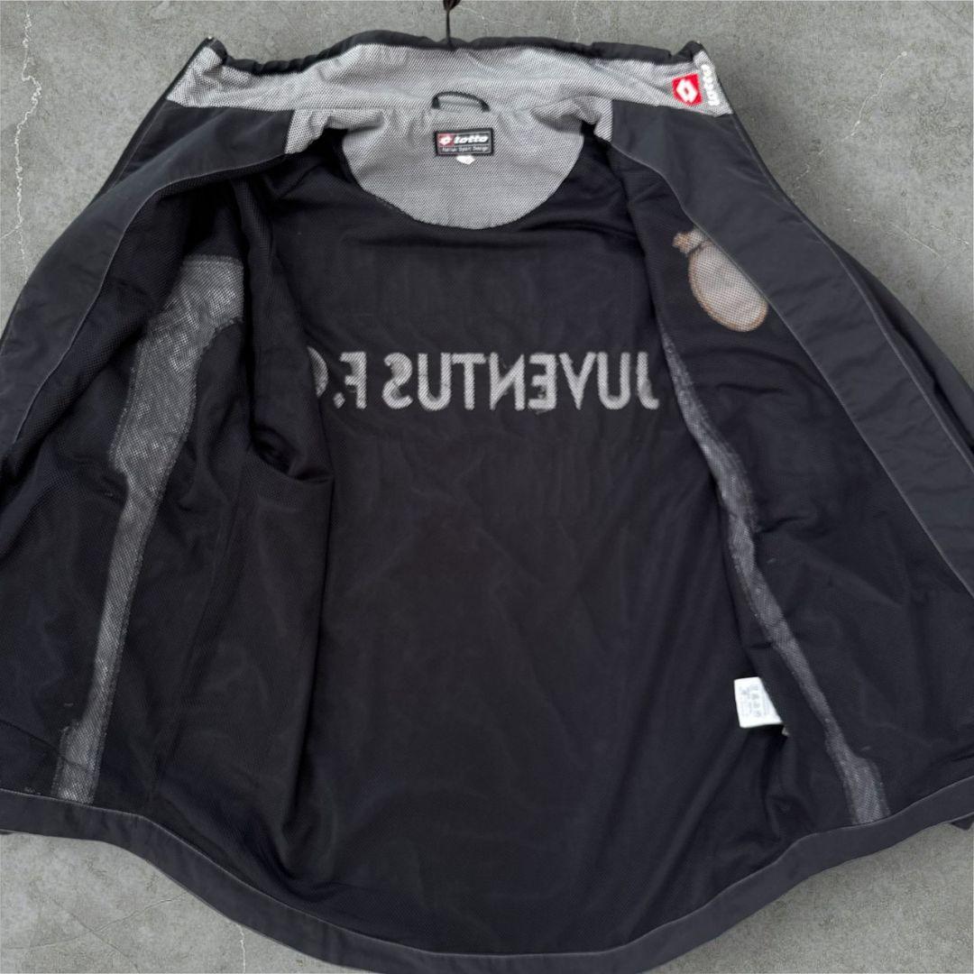 00s lotto × ユベントス ジャケット ロゴ ジャンパー 黒 ロット