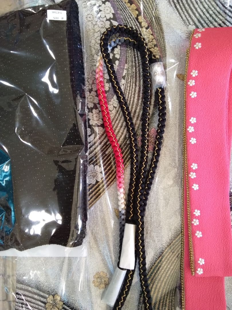 振袖フルセット、正絹、成人式、重ね襟、帯揚げ帯締め、西陣袋帯、長襦袢美品