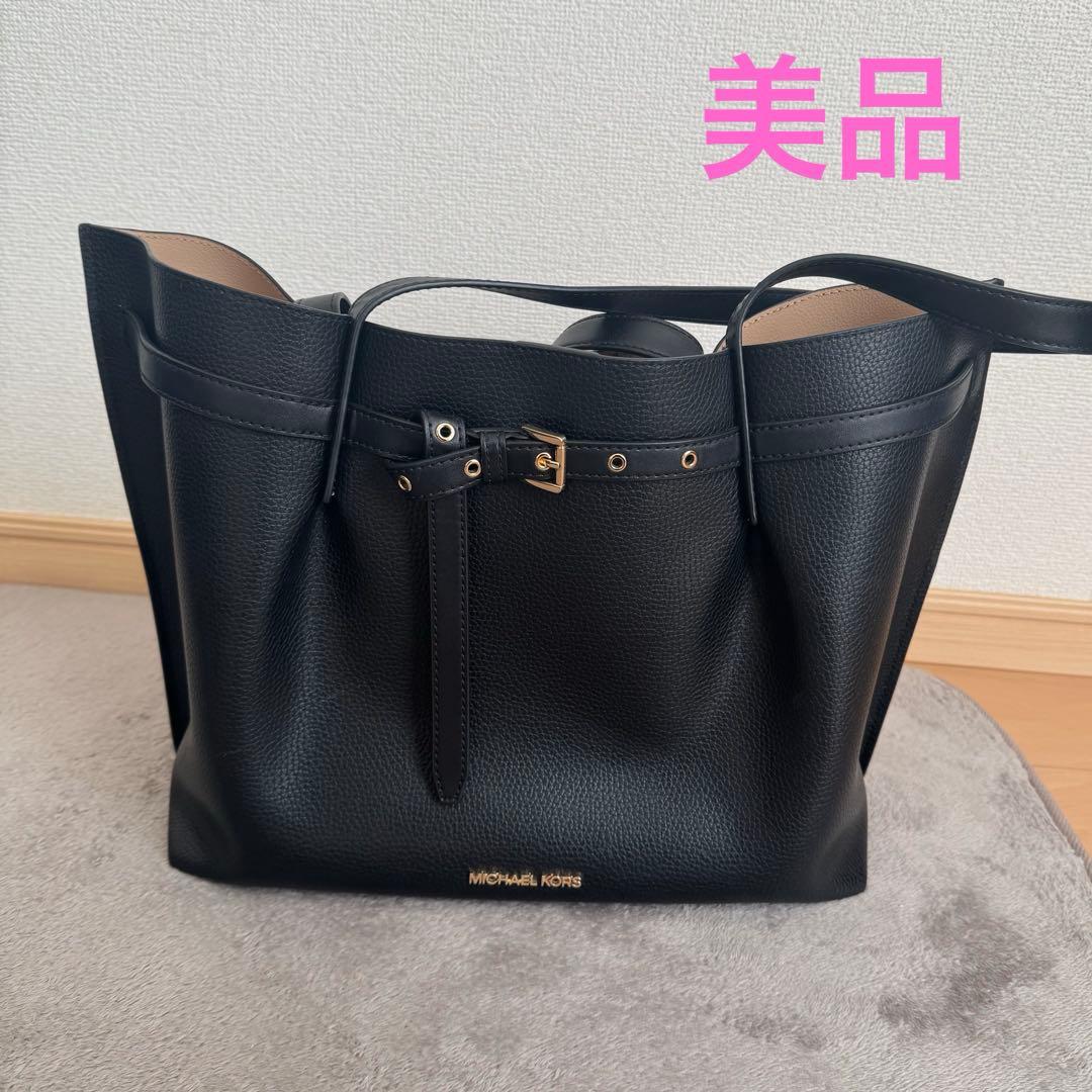 MICHAEL KORS ブラックトートバッグ