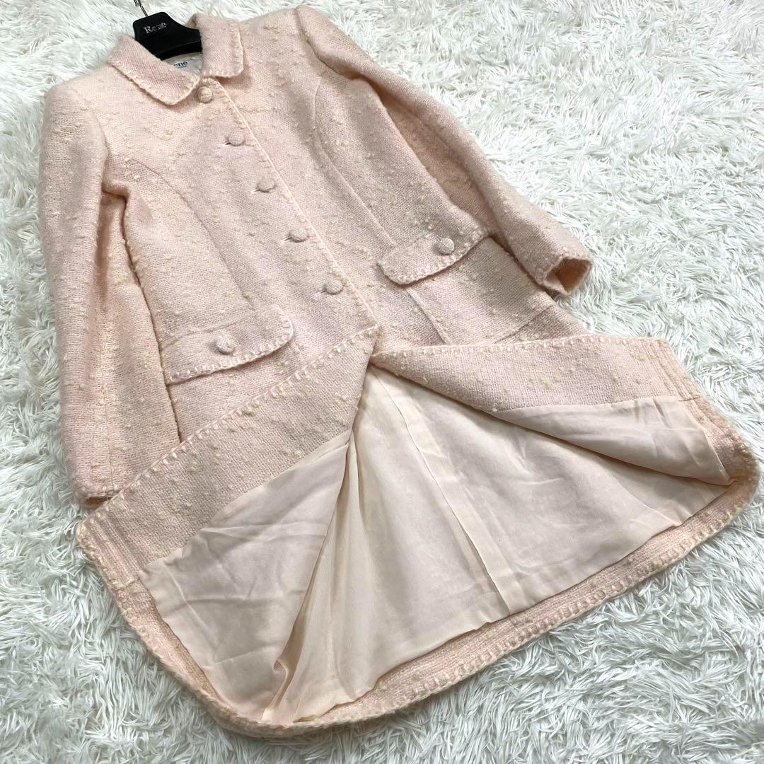 美品✨Rene✨TISSUE製　アルパカツイードステンカラーコート 38 付属品