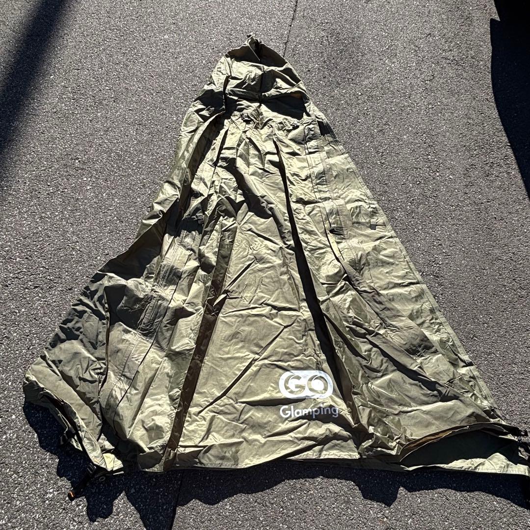 GO GLAMPING ワンポールテント カーキ　ソロ