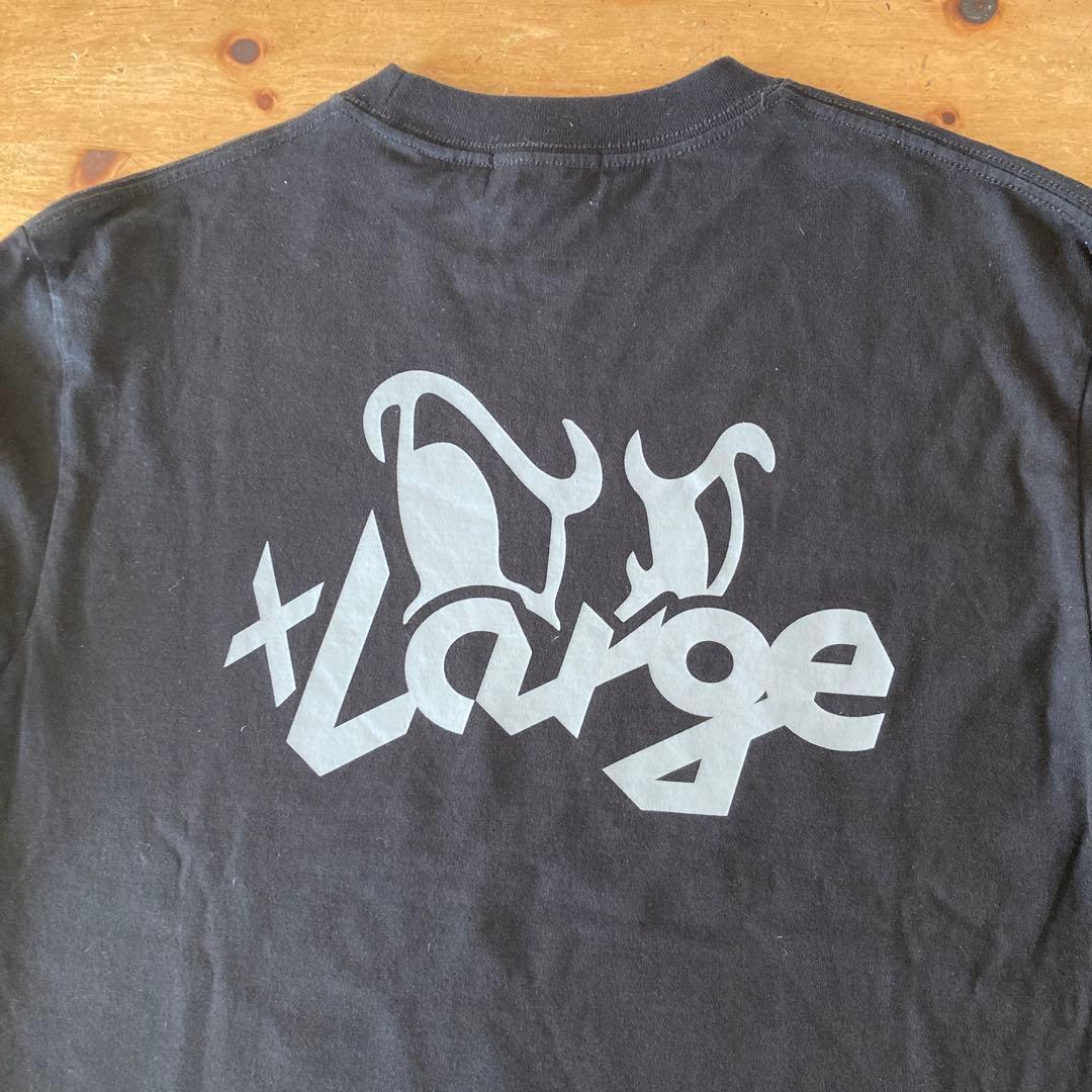 XLARGE ブラック ロングスリーブ Tシャツ S ダウン