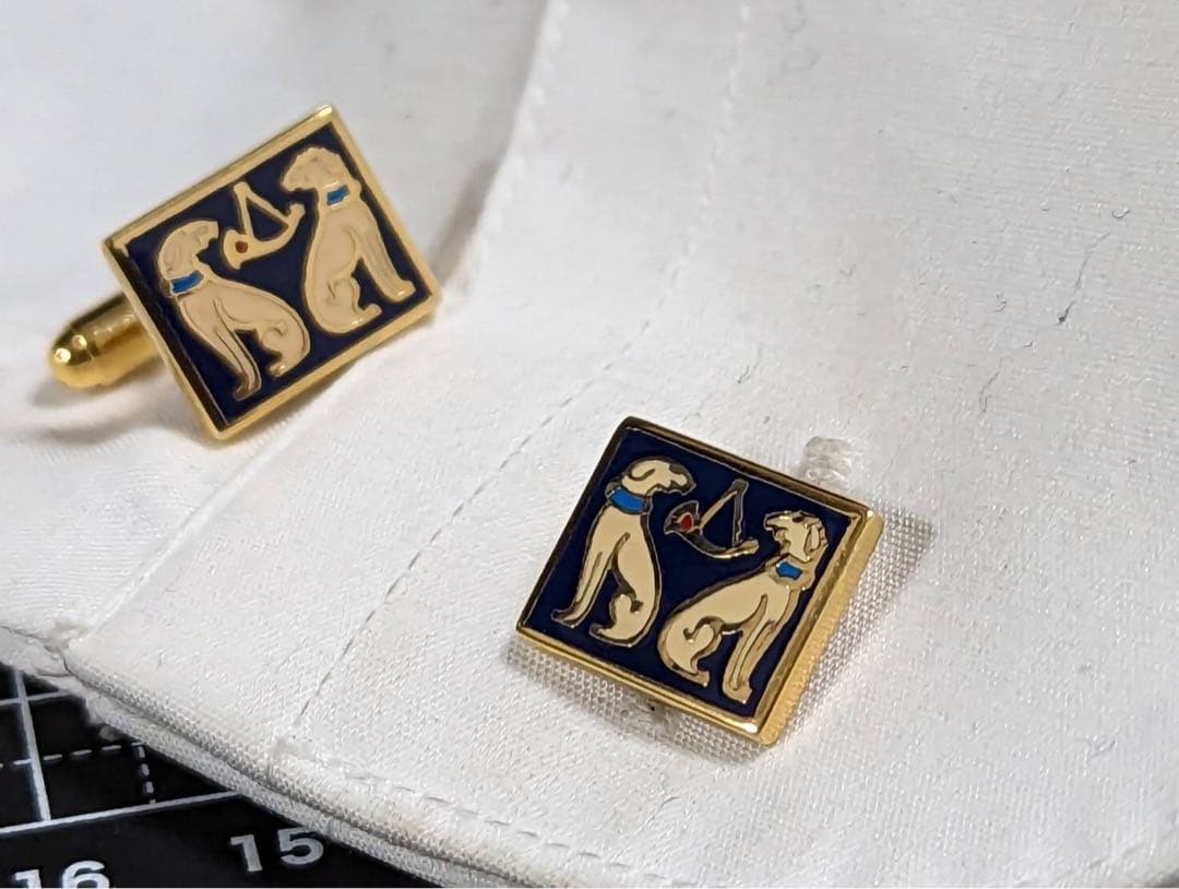 ◆Ferragamo カフス　dog No.112