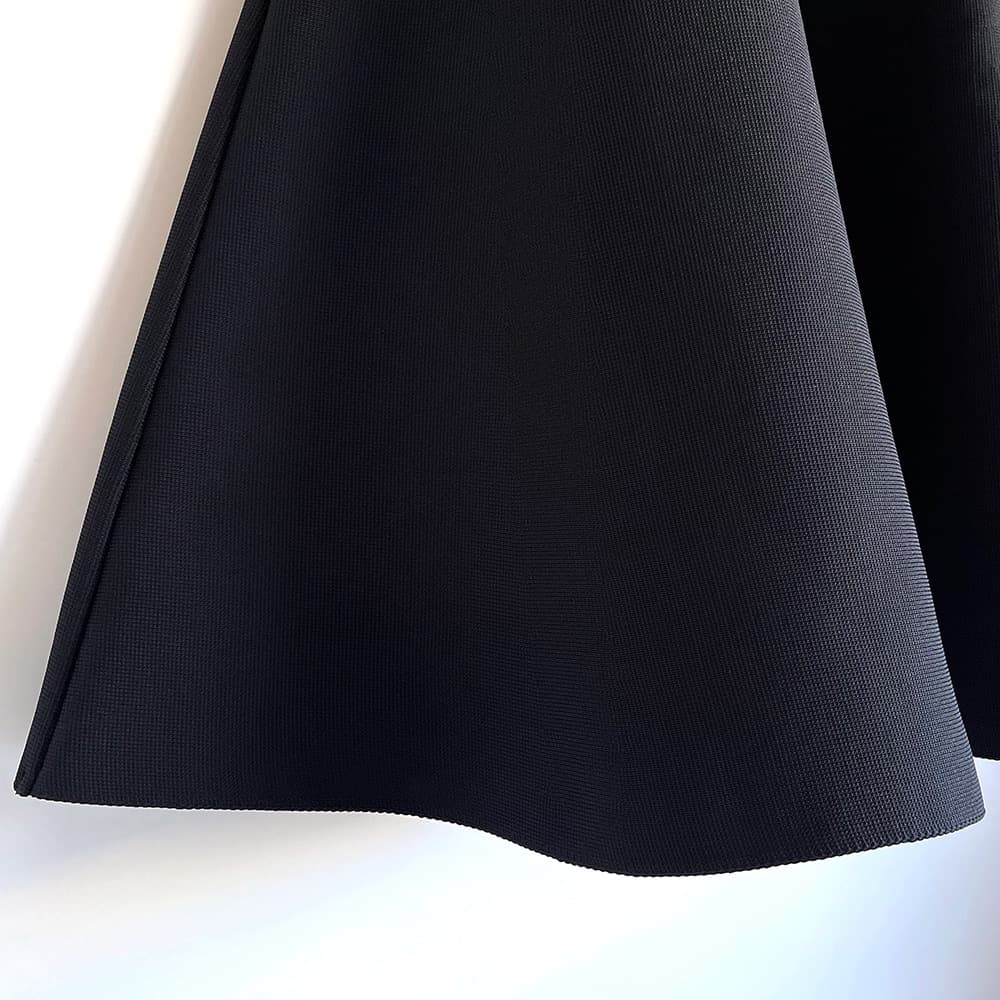 マディソンブルー*2025年最新 定番ダブルフェイスミモレフレアスカート 00