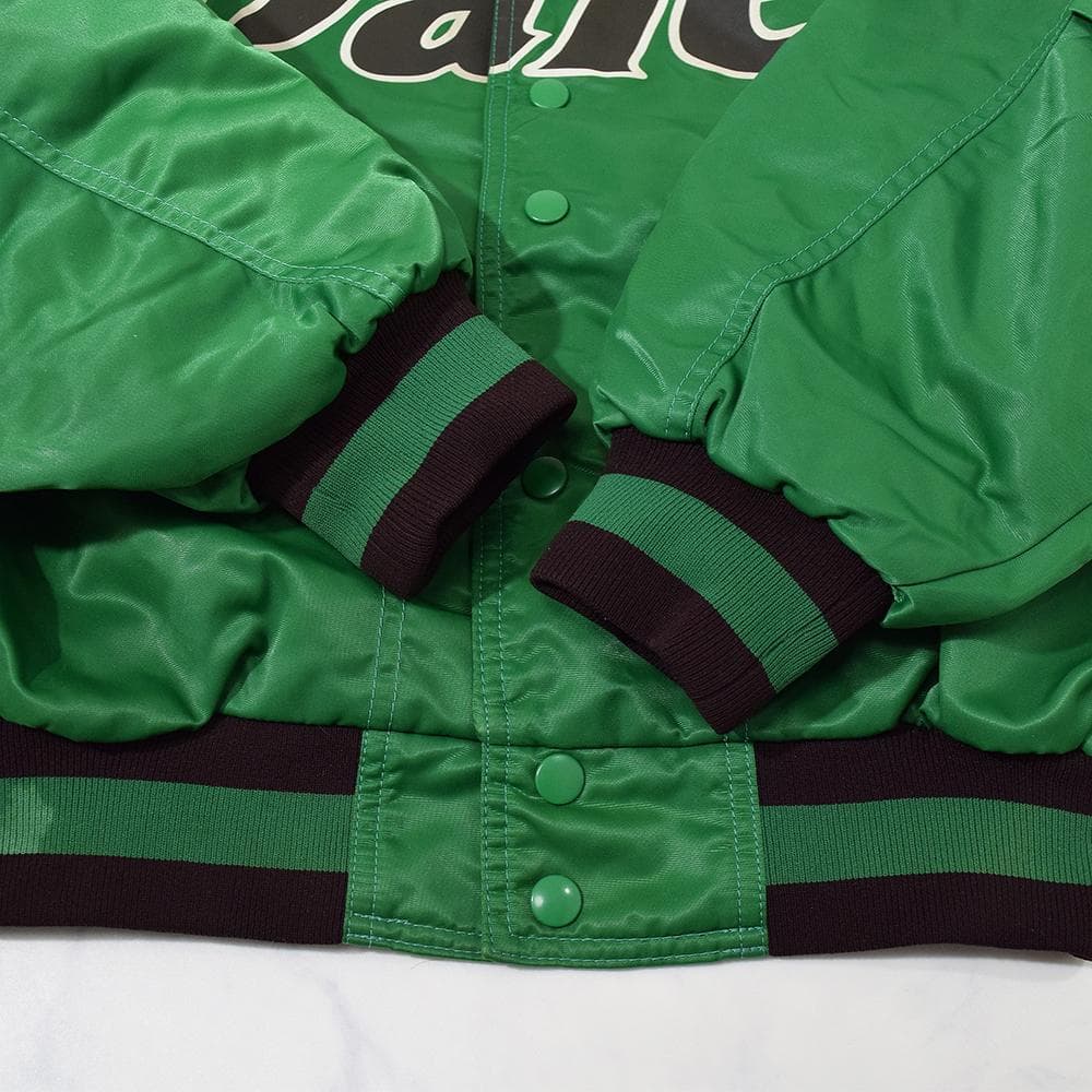 当時物 アシックス製 福岡ダイエーホークス グランドコート スタジャン 緑 L