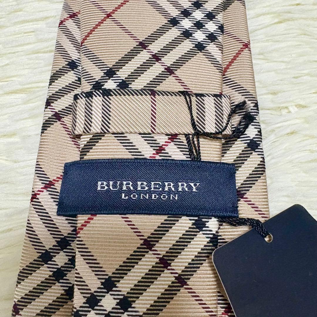 未使用 BURBERRY LONDON バーバリー ネクタイ ノバチェック