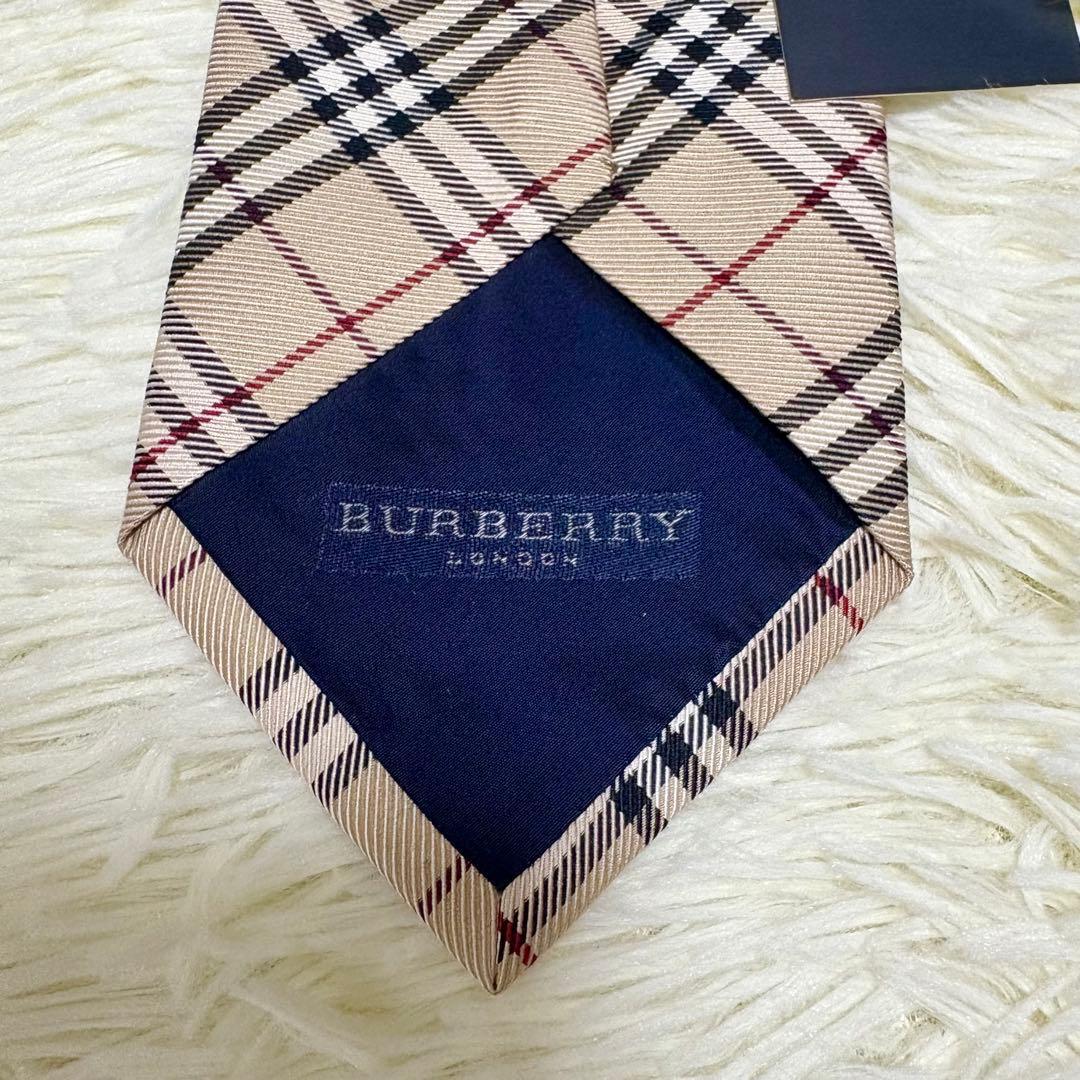 未使用 BURBERRY LONDON バーバリー ネクタイ ノバチェック