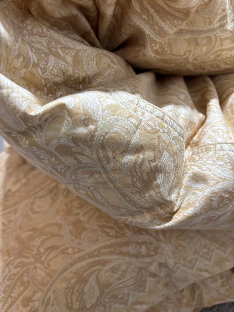 シングル 掛けふとん 水鳥羽毛100％　中古