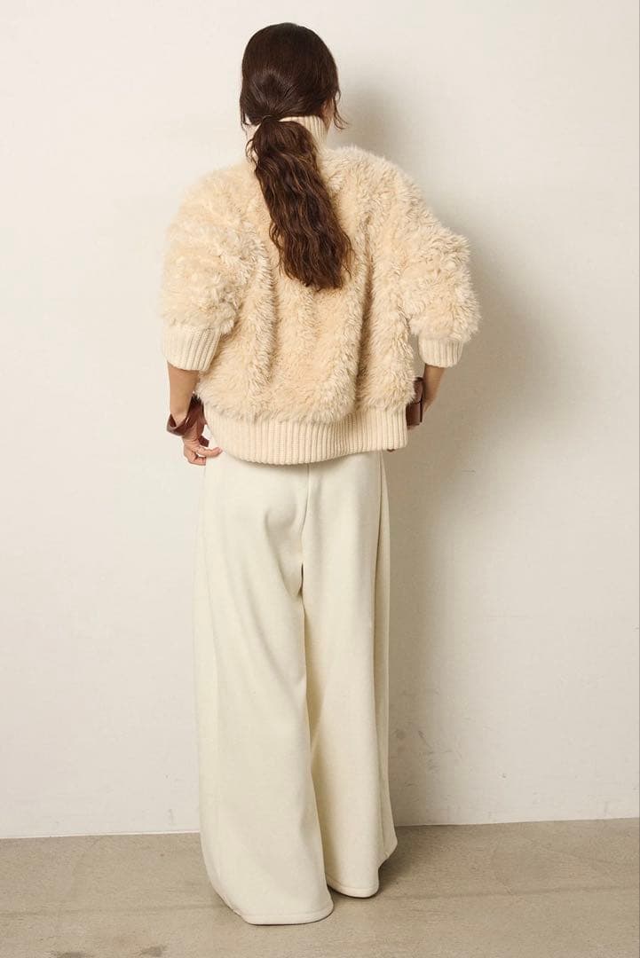 【ESICA(エシカ)】ハイネックボアブルゾン