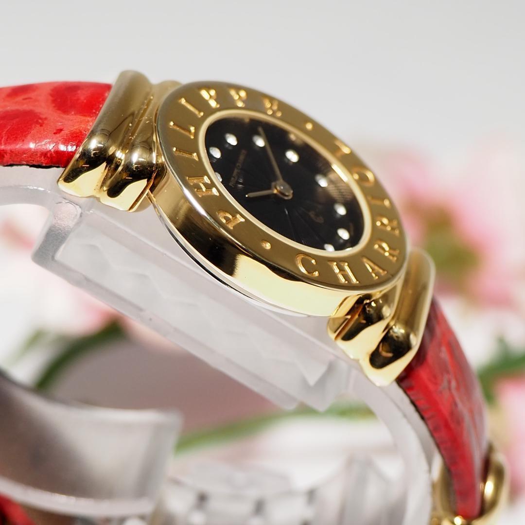 美品 シャリオール CHARRIOL サントロペ 12Pダイヤ 腕時計 F754