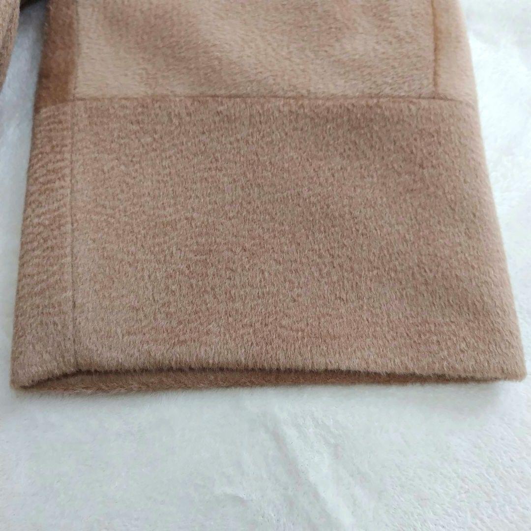 美品✨ロクサンダ イギリス製 ウール モヘア シルク ノーカラー コート