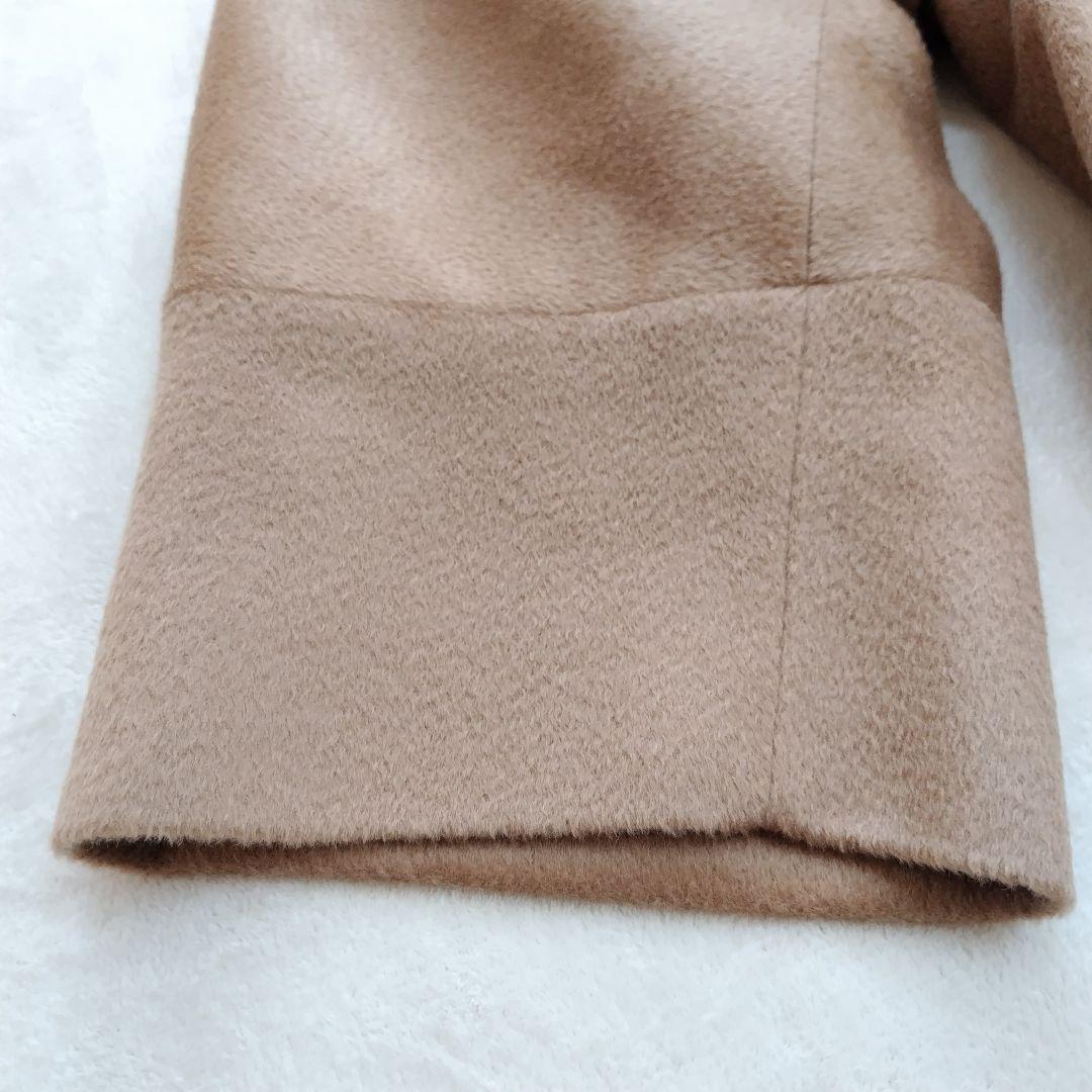 美品✨ロクサンダ イギリス製 ウール モヘア シルク ノーカラー コート