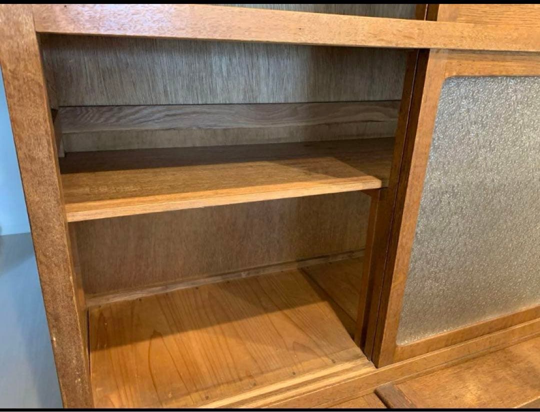 昭和　食器棚　作業台付き