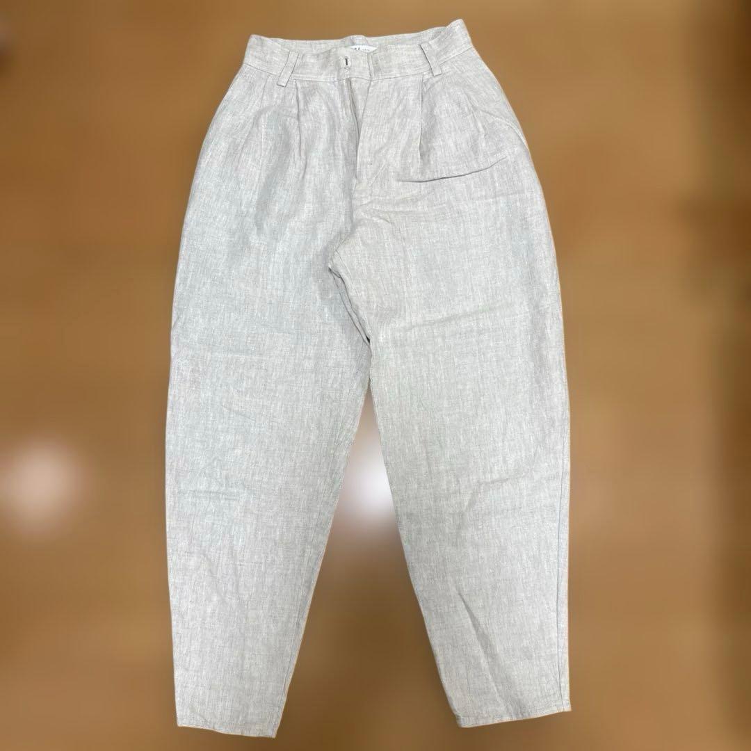 大人気完売品　etretokyo リネン　テーパードパンツ