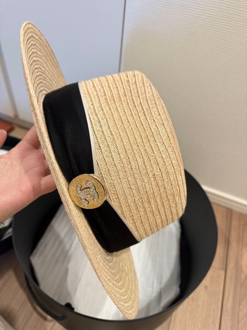 シャネル大人気麦わら帽子Mサイズ