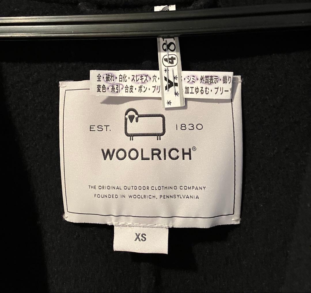 ウールリッチ　チェスターロングコート　ネイビー