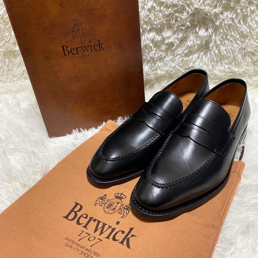 ✨定価約4万✨Berwick ローファー 5120 ブラック牛革本革黒