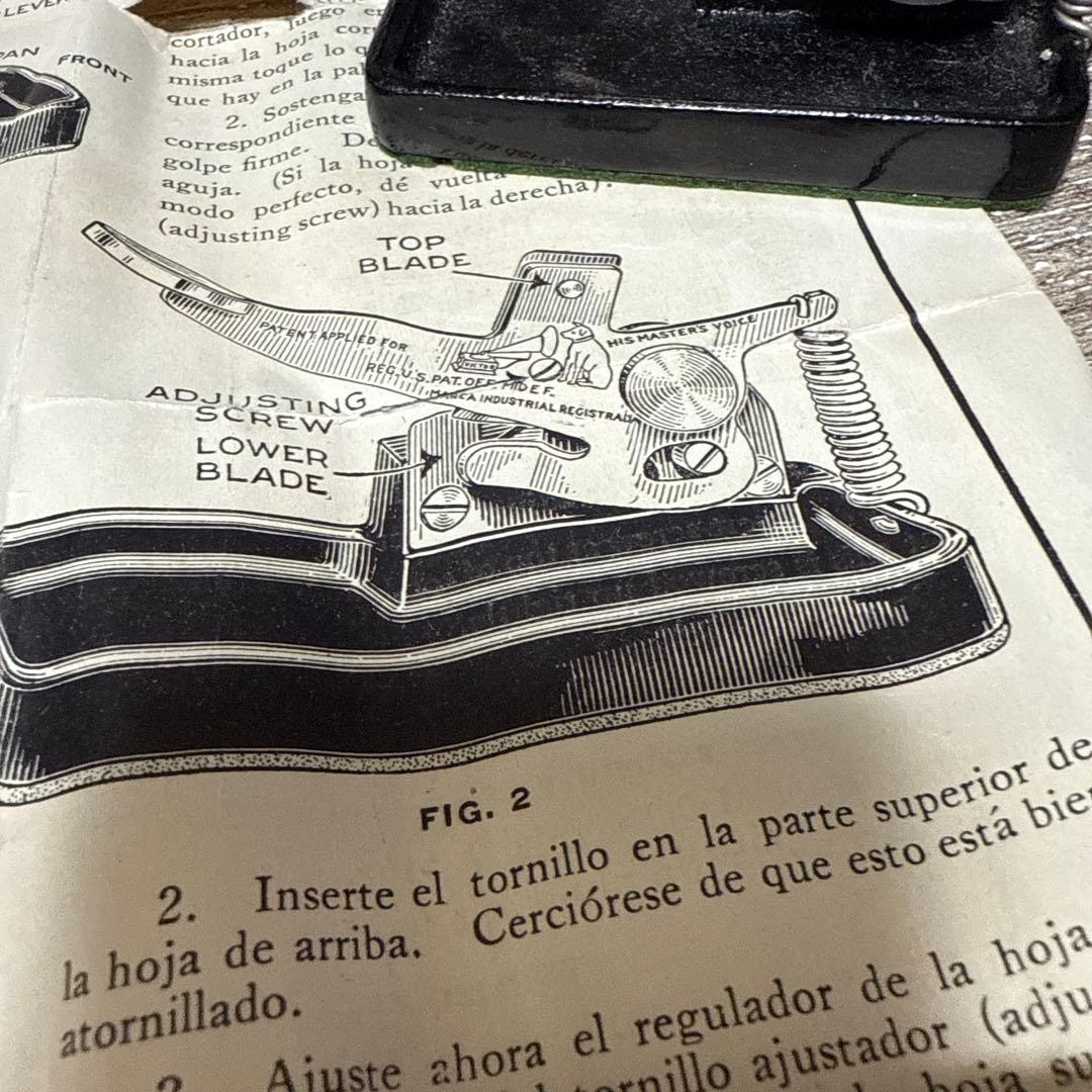 蓄音機用HIS MASTER'S VOICE 竹針NEEDLES CUTTER