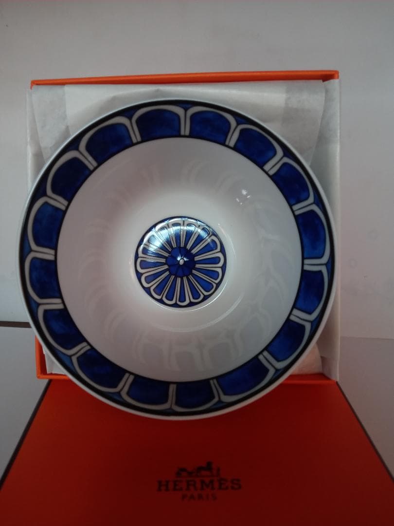 【廃版　新品】エルメス　ブルーダイユール　ボウルNo.1
