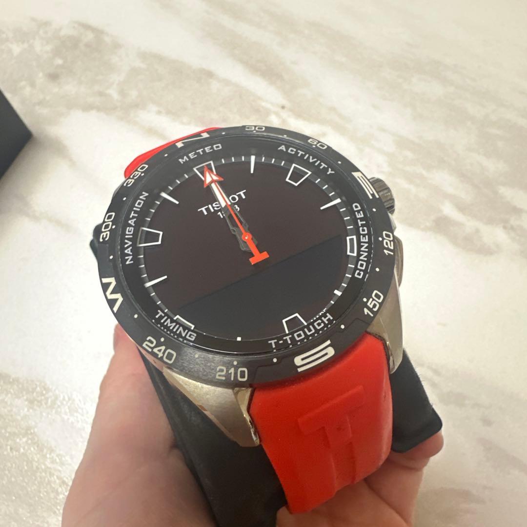 TISSOT T-Touch Connect Solar レッドラバーベルト