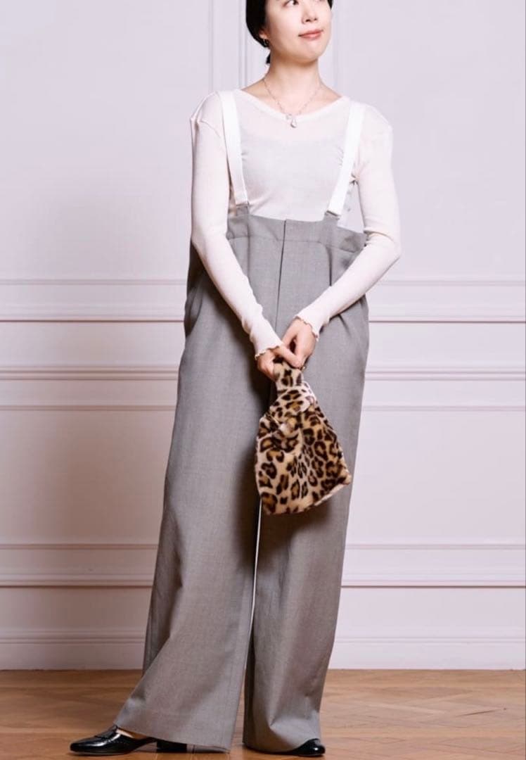 IENA LA BOUCLE ウールサージオーバーパンツ