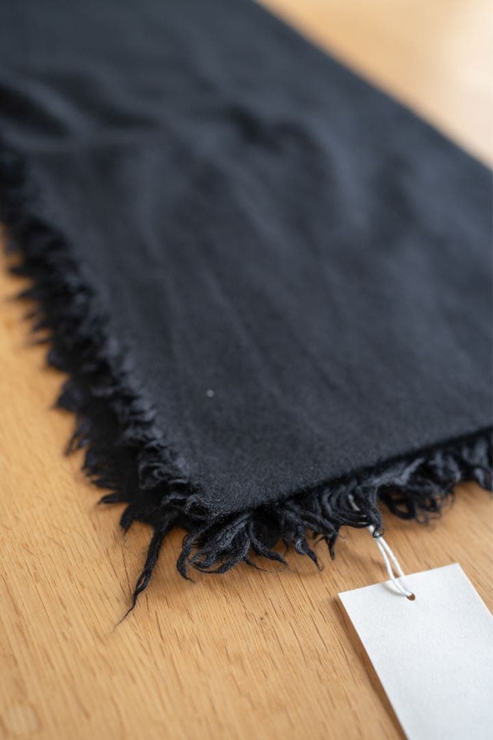 新品未使用　24aw COMOLI カシミヤシルク 製品染ストール