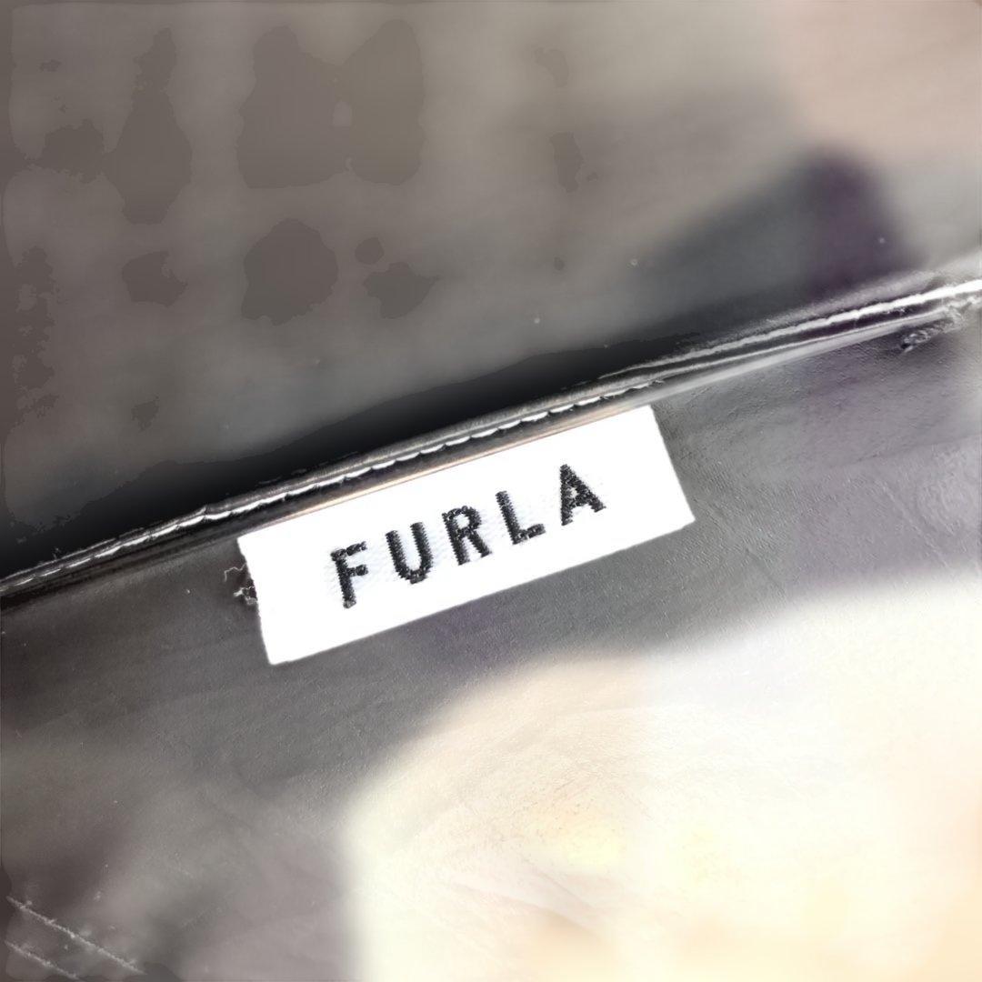 フルラ 日傘　晴雨兼用　遮熱遮光　折りたたみ傘　アーチロゴ　グレー系