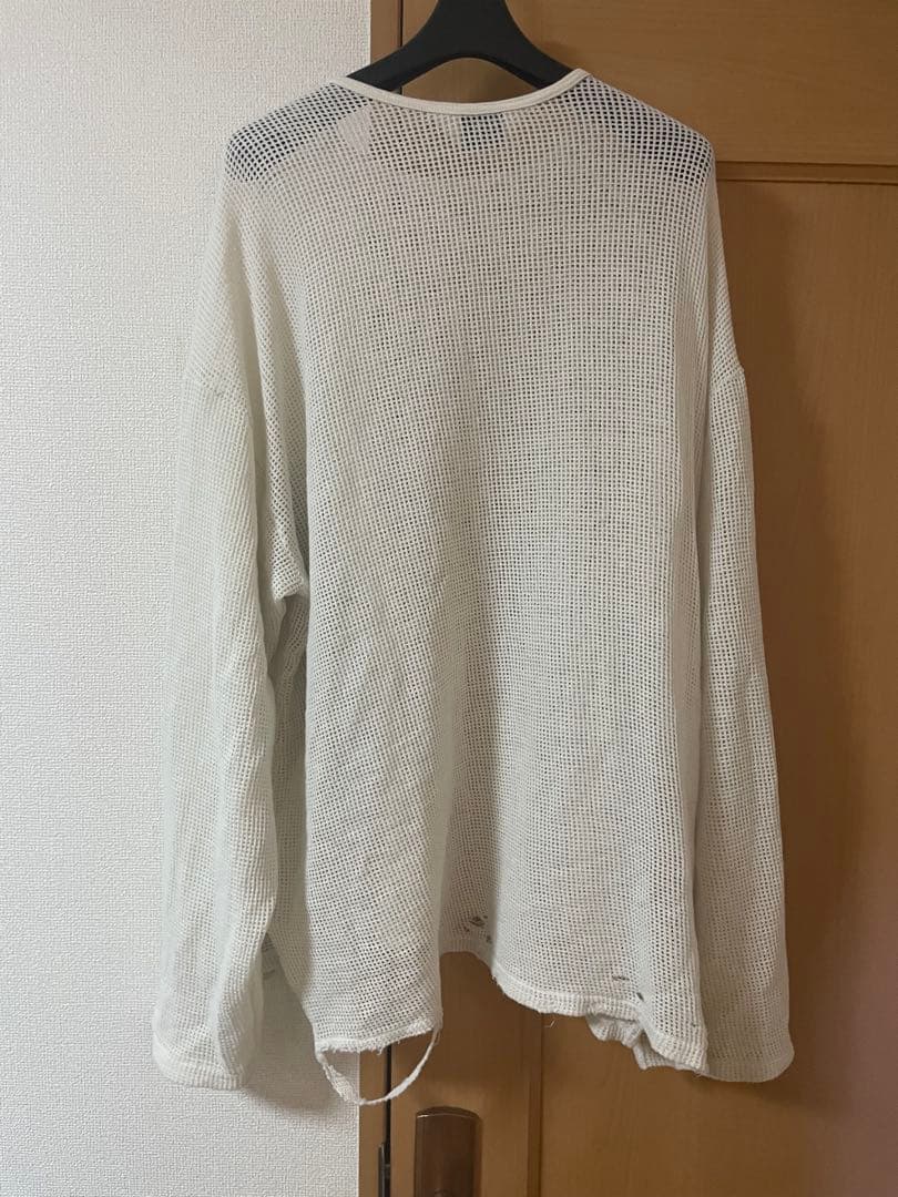 トップス ANCELLM 25SS MARBLING MESH LS T-SHIRT