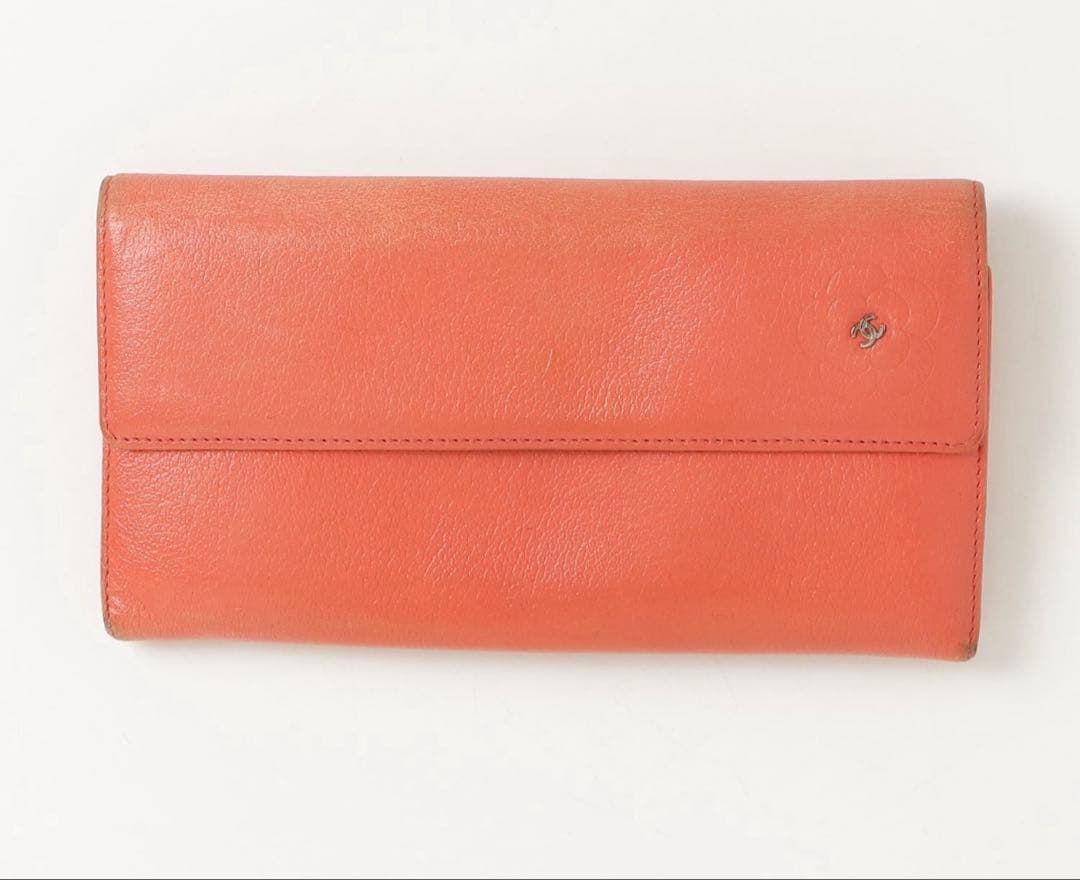 CHANEL バタフライカメリア　長財布