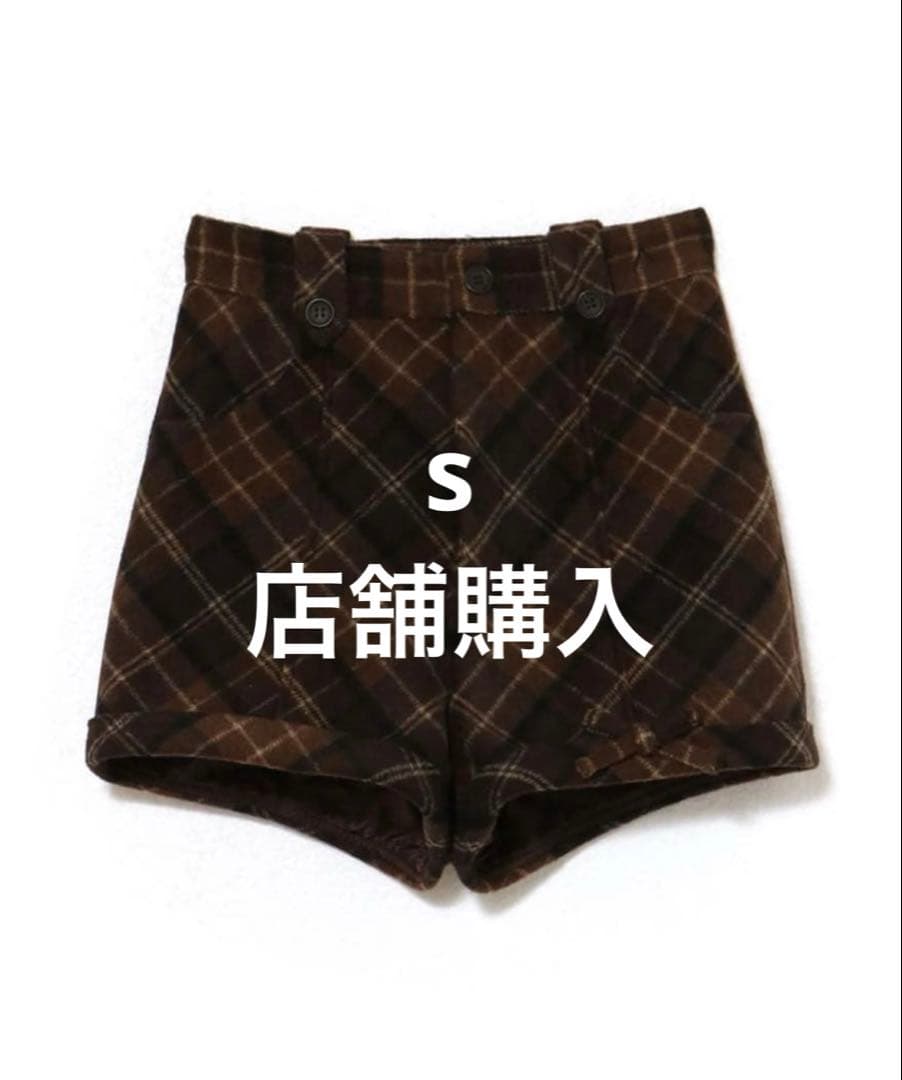 本日限定最終値下げandmary ribbon check mini pants