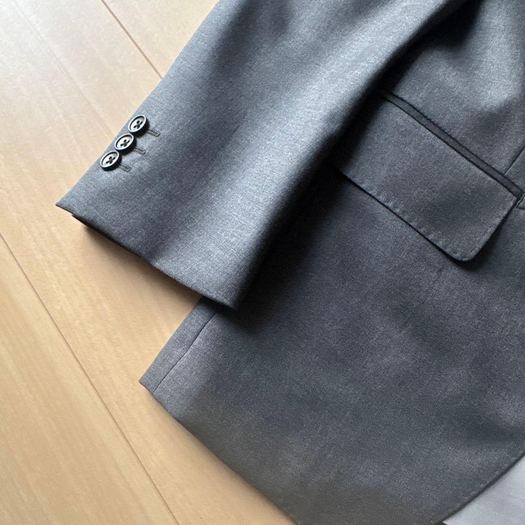 【美品】オーダースーツ スリーピース ダークグレー