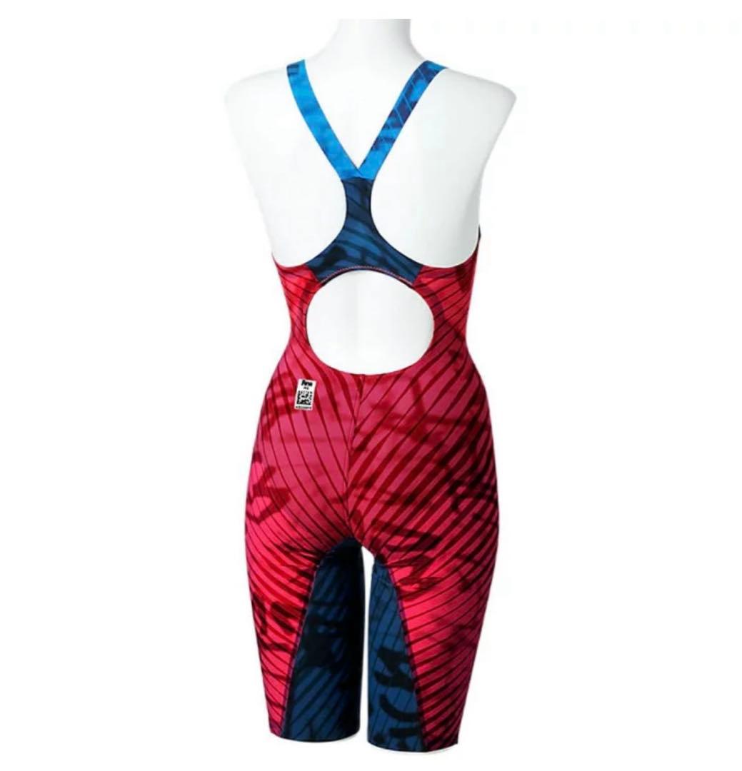 新品未使用‼️ASICS 競泳水着 SM ネイビー/レッド 手袋スイムジャック付き