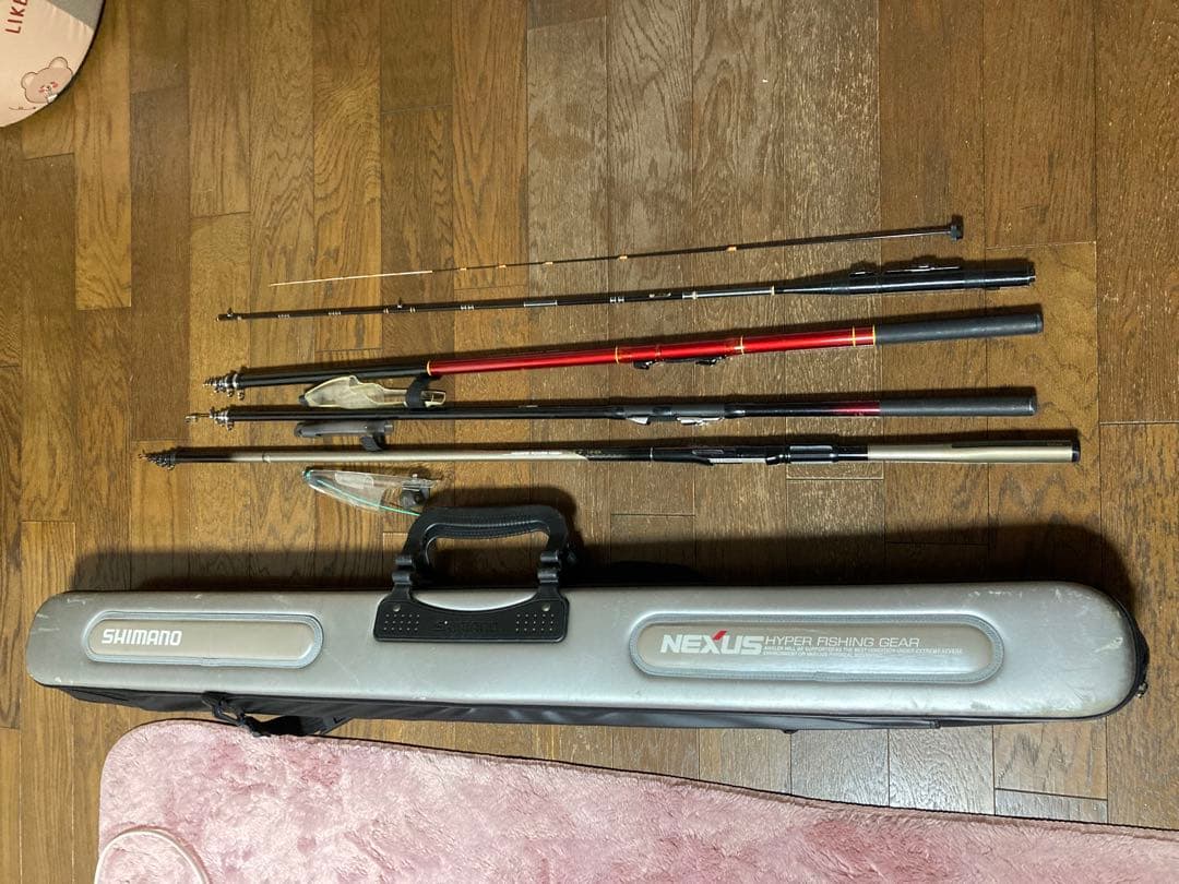 ダイワ等釣竿とシマノロッドケース